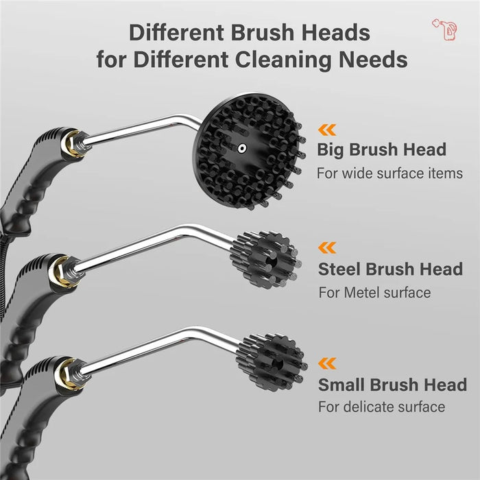 High Pressure Steam Cleaner Kitchen Bathroom Tile Air Conditioner Grease Removal Steam Cleaning Machine, 220V EU Plug - Orange / Black - 3