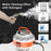 High Pressure Steam Cleaner Kitchen Bathroom Tile Air Conditioner Grease Removal Steam Cleaning Machine, 220V EU Plug - Orange / Black - 6