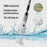 K-130 Electric Cleaning Brush with 4 Brush Heads 2 Speeds Adjustable Waterproof Cordless Scrubber for Car Kitchen Bathroom - Gray - 4