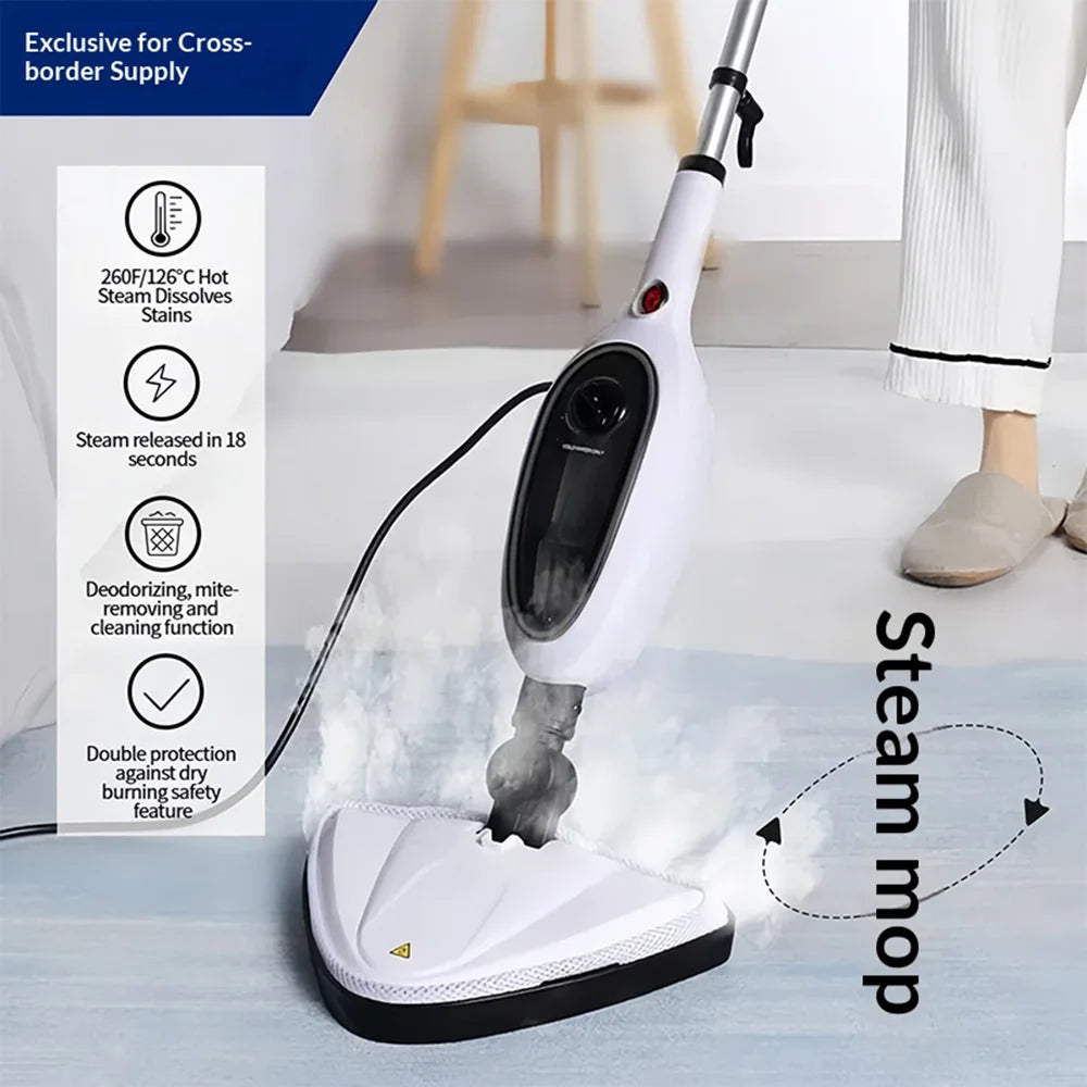 HEB-818 Steam Mop High Temperature Sterilizing Handheld Electric Floor Cleaner for Home Deep Cleaning, EU Plug - 2