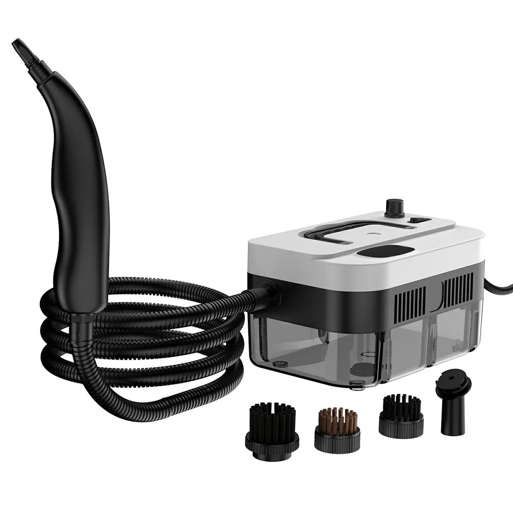 RZ-169 1350W 5-Gear Handheld High Temperature Steam Cleaner with 1200ml Tank for Home, EU Plug - White - 1