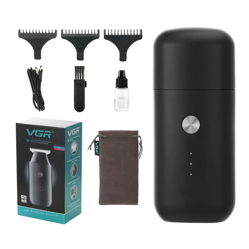 VGR V-932 Professional USB Rechargeable Hair Trimmer Home Travel Men Electric Clipper Haircut Tool - 6