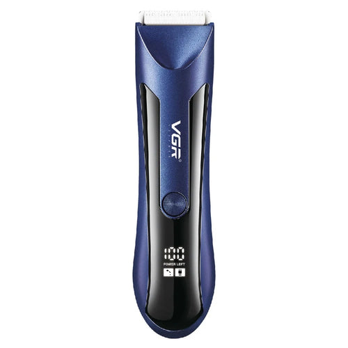 VGR V-951 Professional Hair Electric Clipper Rechargeable Hair Trimmer with LCD Digital Display Haircut Tool - Blue - 1