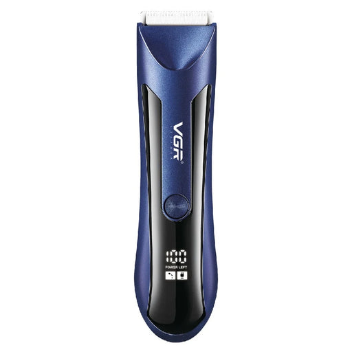 VGR V-951 Professional Hair Electric Clipper Rechargeable Hair Trimmer with LCD Digital Display Haircut Tool - Blue - 1