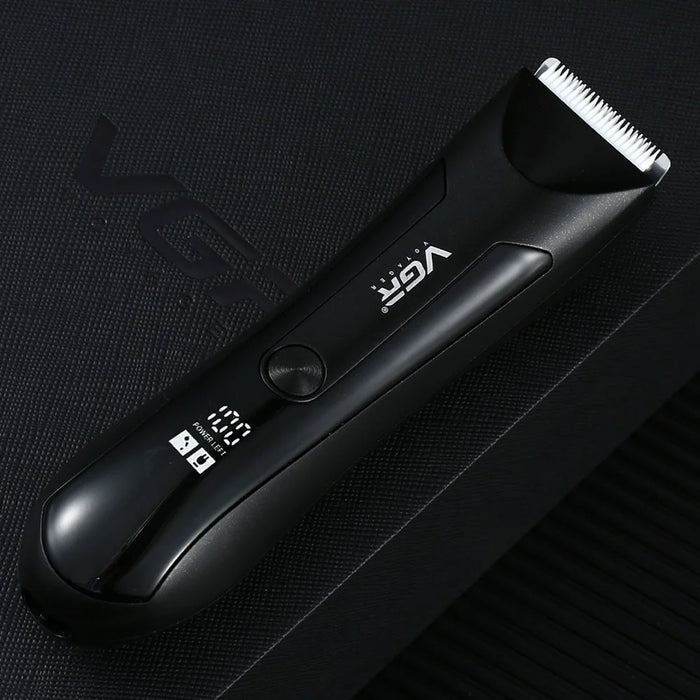 VGR V-951 Professional Hair Electric Clipper Rechargeable Hair Trimmer with LCD Digital Display Haircut Tool - Blue - 3