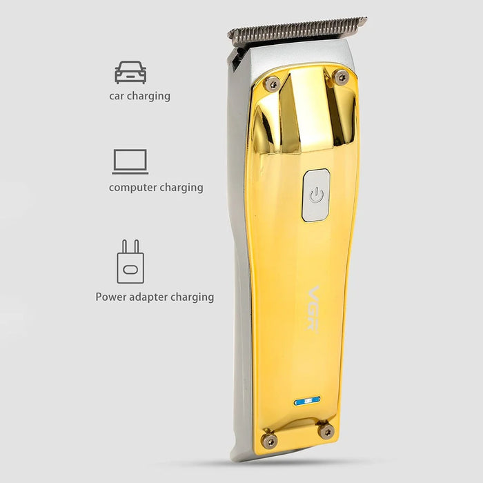VGR V-955 Hair Electric Clipper Two Speed Adjustable Hair Trimmer Portable Metal Hair Cutter - 4