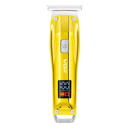 VGR V-956 Hair Electric Clipper LCD Digital Display Hair Trimmer with Stainless Steel Cutter Head Portable Hair Cutter - 1