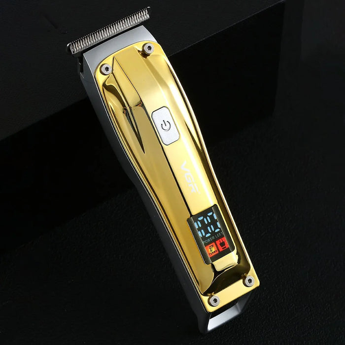 VGR V-956 Hair Electric Clipper LCD Digital Display Hair Trimmer with Stainless Steel Cutter Head Portable Hair Cutter - 2
