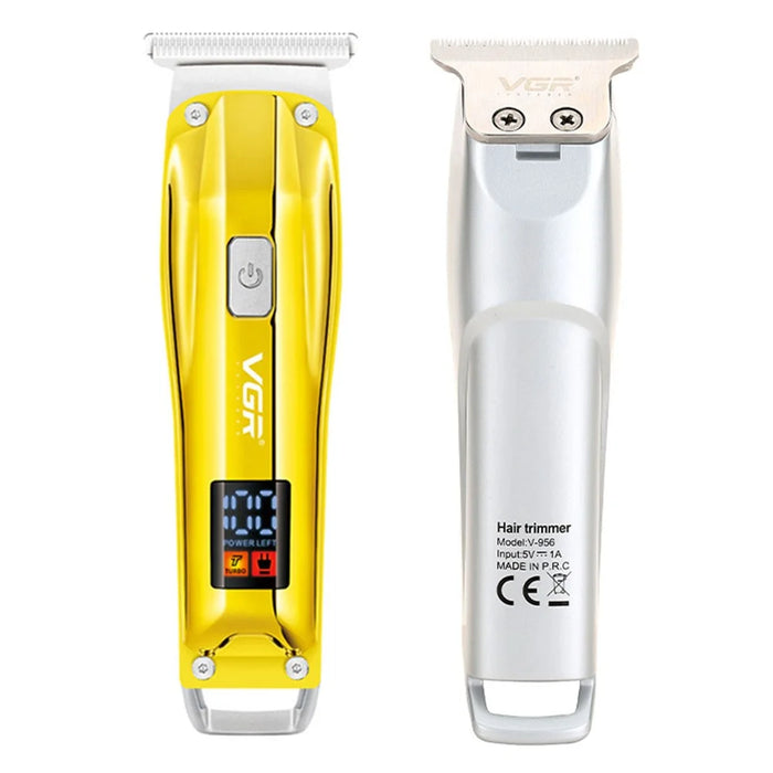 VGR V-956 Hair Electric Clipper LCD Digital Display Hair Trimmer with Stainless Steel Cutter Head Portable Hair Cutter - 5
