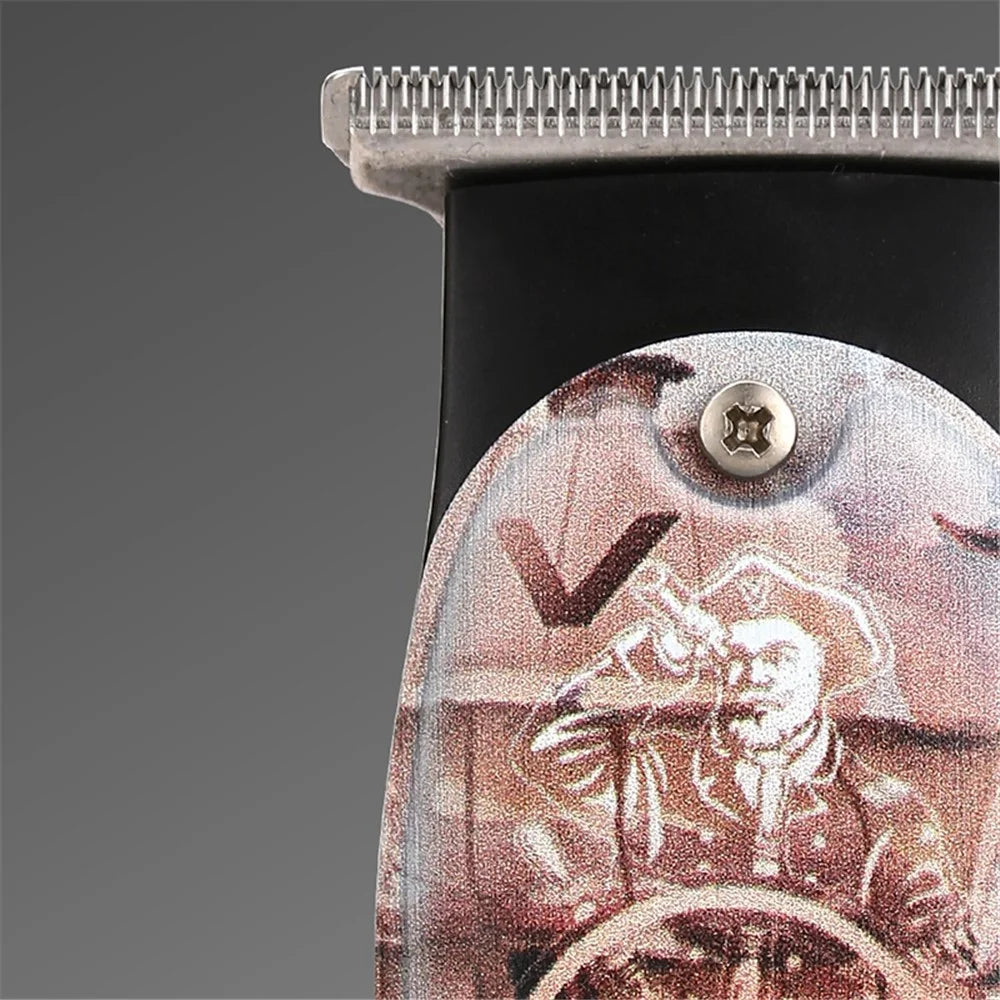 VGR V-953 Graffiti Design Professional Rechargeable Hair Cutting Trimmer Home Travel Men Electric Clipper Haircut Tool - 6