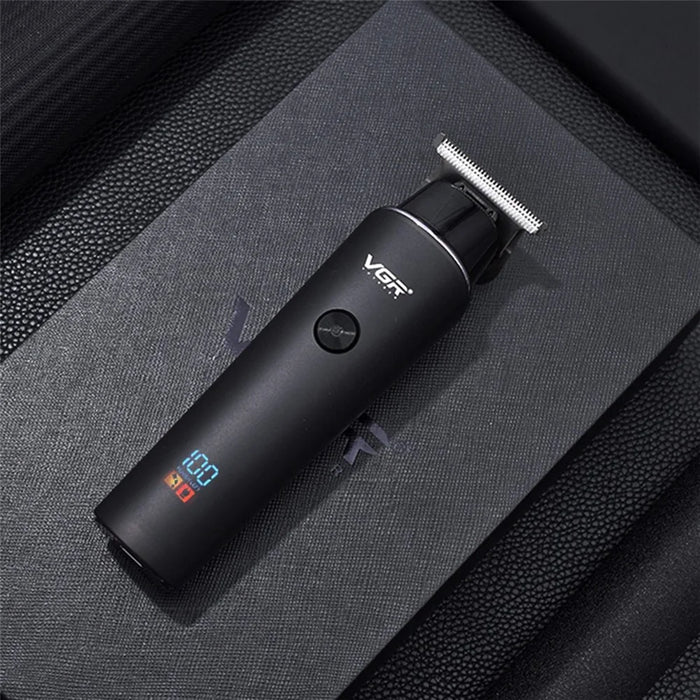VGR V-937 LCD Digital Hair Electric Clipper Portable Hair Trimmer with Stainless Steel Cutter Haircut Tool for Home - 2