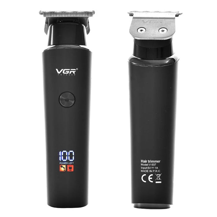 VGR V-937 LCD Digital Hair Electric Clipper Portable Hair Trimmer with Stainless Steel Cutter Haircut Tool for Home - 6