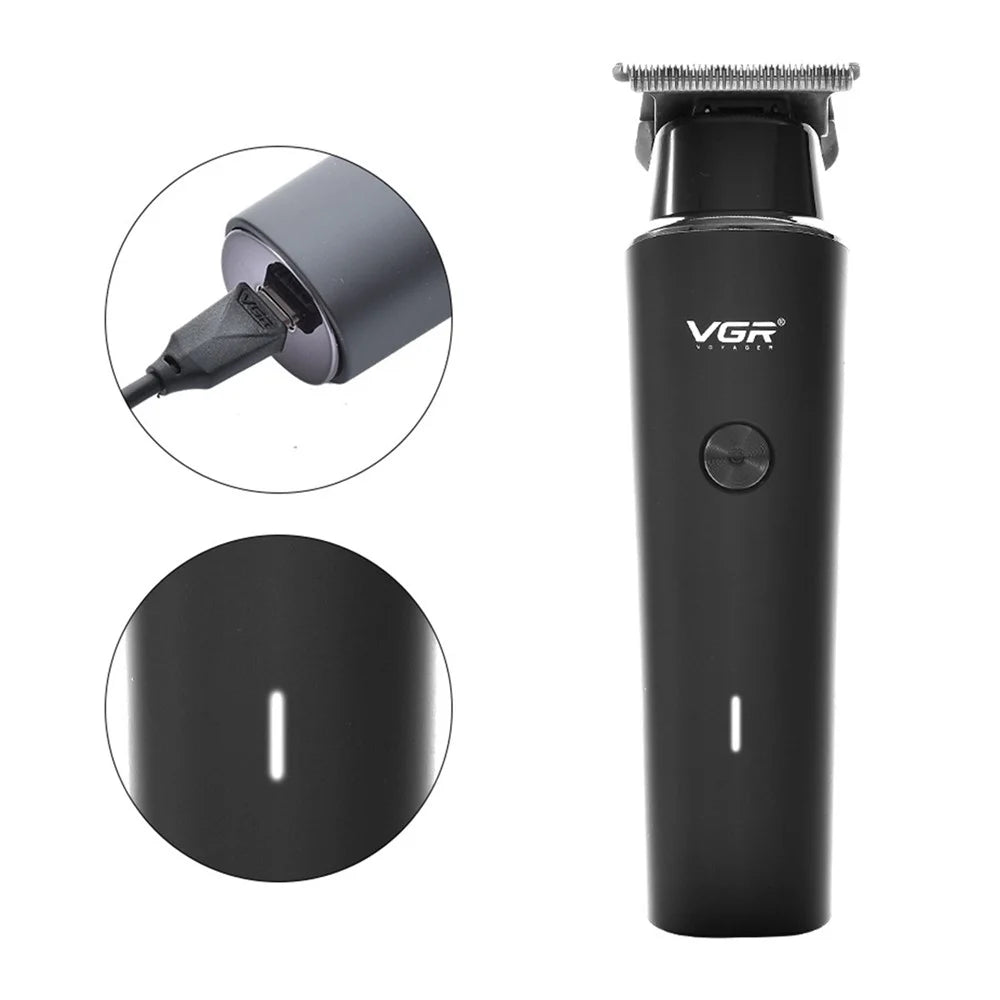 VGR V-933 Professional Hair Electric Clipper Portable Hair Trimmer with Stainless Steel Cutter Haircut Tool for Barber Shop - 5