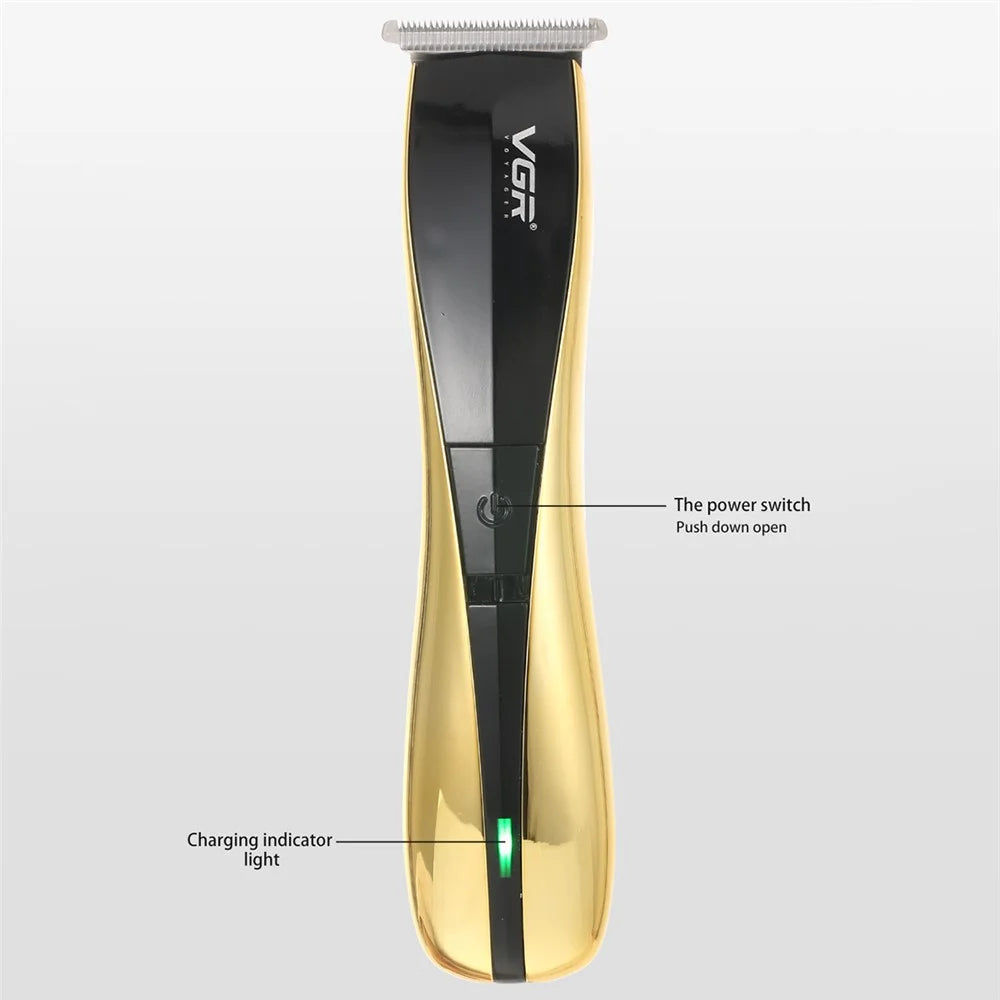 VGR V-939 Professional Hair Trimmer Portable Hair Electric Clipper with Indicator Light Haircut Tool for Barber Shop, Beginner - 5