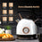 PUKOMC 1.8L Retro Electric Kettle 304 Stainless Steel Boil Water Kettle with Thermometer (BPA Free, No FDA Certificate) - EU Plug / Black - 2