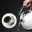 PUKOMC 1.8L Retro Electric Kettle 304 Stainless Steel Boil Water Kettle with Thermometer (BPA Free, No FDA Certificate) - EU Plug / Black - 5