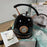 PUKOMC 1.8L Retro Electric Kettle 304 Stainless Steel Boil Water Kettle with Thermometer (BPA Free, No FDA Certificate) - EU Plug / Black - 6