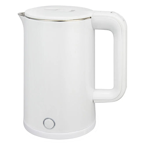 Electric Kettle 2.3L Stainless Steel Double Wall Anti-Scalding Auto Shut-Off Water Boiler, EU Plug (BPA Free, No FDA) - White - 1
