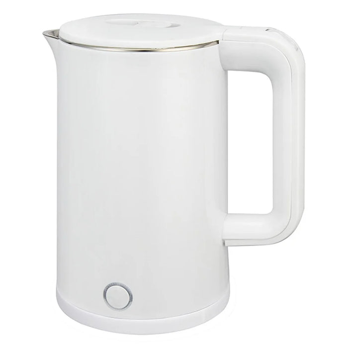 Electric Kettle 2.3L Stainless Steel Double Wall Anti-Scalding Auto Shut-Off Water Boiler, EU Plug (BPA Free, No FDA) - White - 1