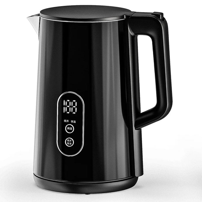 Smart Temperature Control Electric Kettle 1.8L Digital Display Stainless Steel Water Boiler (BPA Free, No FDA) - EU Plug - 1