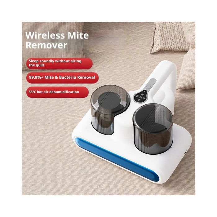 ESR Dual Cup Dust Mite Remover High Suction Mite Eliminator Efficient Bed Vacuum Cleaner with LED UV - White - 2