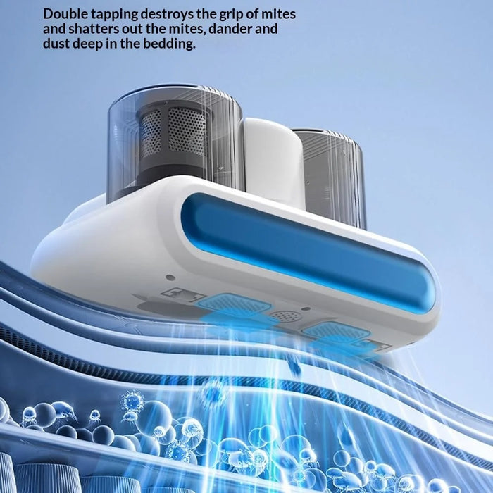 ESR Dual Cup Dust Mite Remover High Suction Mite Eliminator Efficient Bed Vacuum Cleaner with LED UV - White - 3