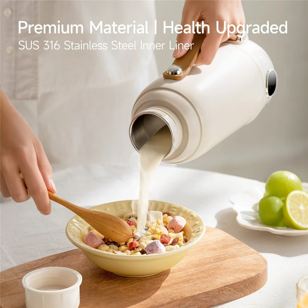 800ml Portable Electric Kettle SUS316 Stainless Steel 6 Temp Control Heating Water Kettle for Travel Office (BPA Free, No FDA) - EU Plug - 4