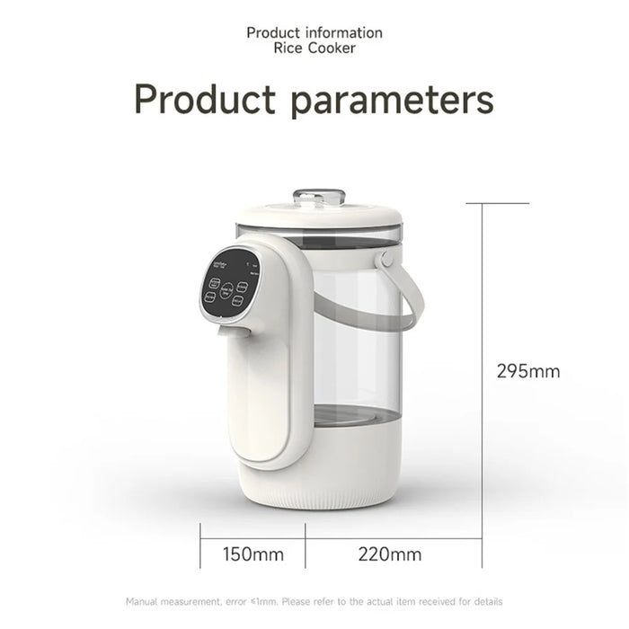 3500ml Electric Water Kettle 12-Level Temperature Control Glass Hot Heating Warmer Water Dispenser for Tea Coffee (BPA Free, No FDA) - EU Plug - 7