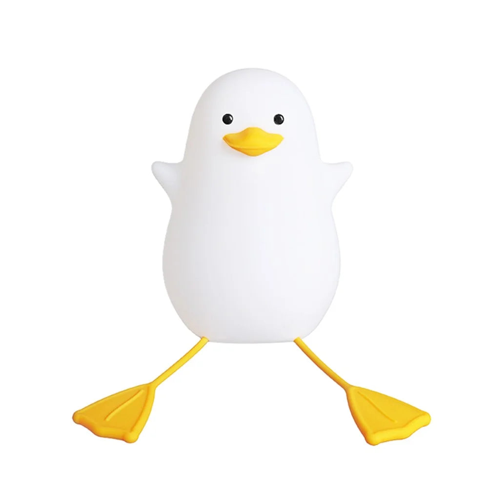 DASHING Cute Cartoon LED Night Light USB Rechargeable Phone Stand Table Lamp Home Decor - Yellow Mouth - 1