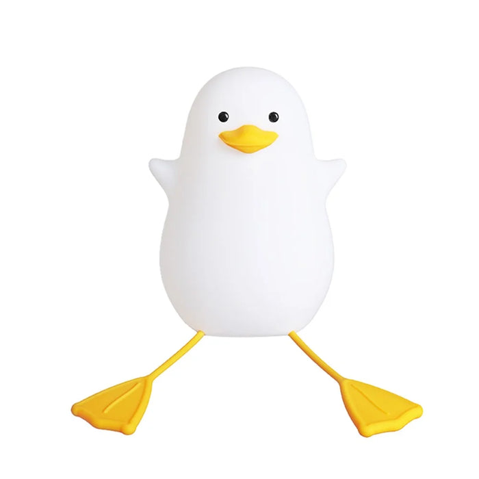 DASHING Cute Cartoon LED Night Light USB Rechargeable Phone Stand Table Lamp Home Decor - Yellow Mouth - 1
