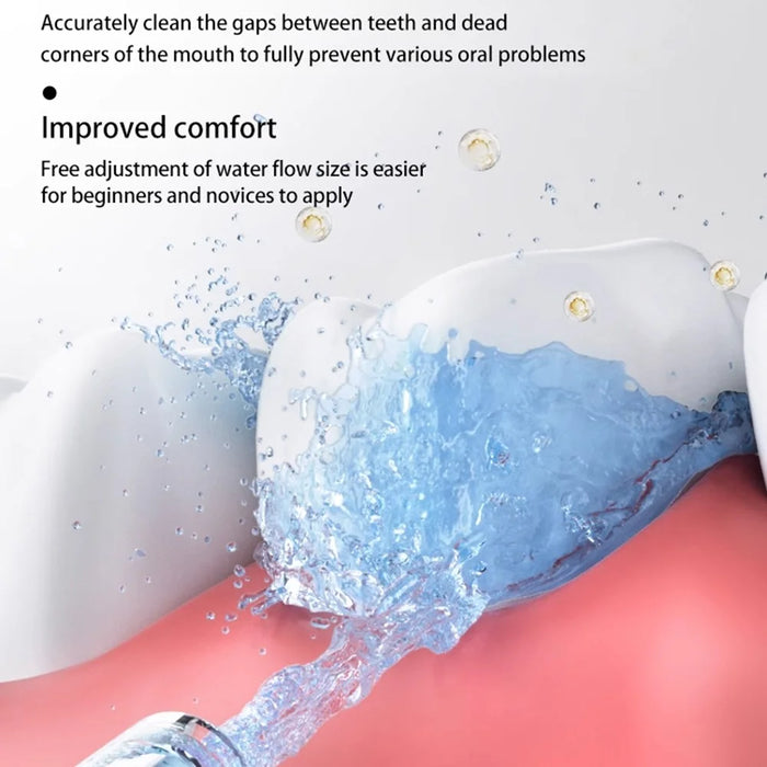 CY6 Portable Teeth Cleaner Electric Handheld Oral Irrigator 500ML Large Capacity Dental Scaler Gift with 4 Nozzles - 3