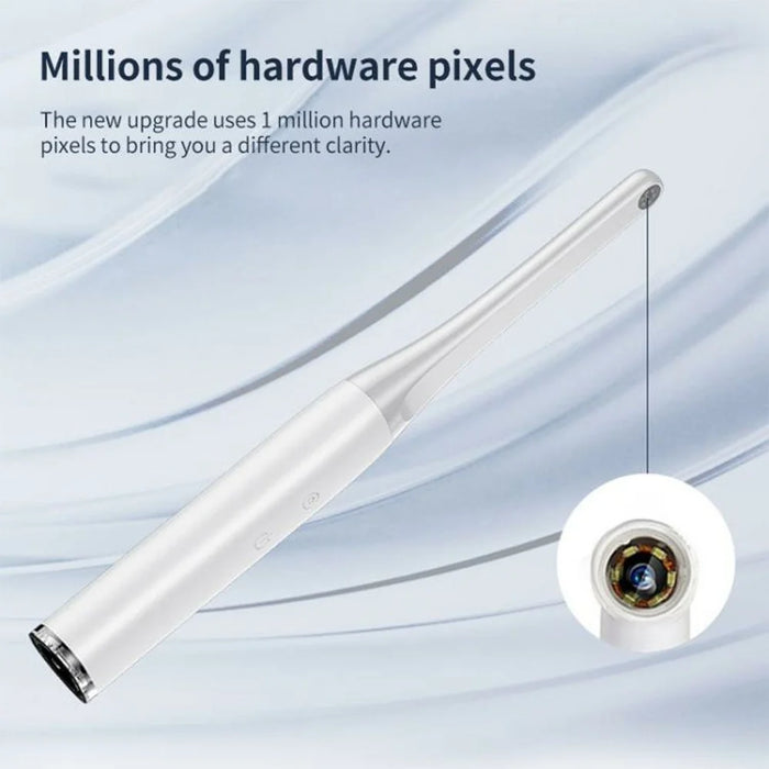 HD WiFi Dental Camera Intraoral Endoscope with LED Light Oral Care Cleaning Inspection Tool - White - 4