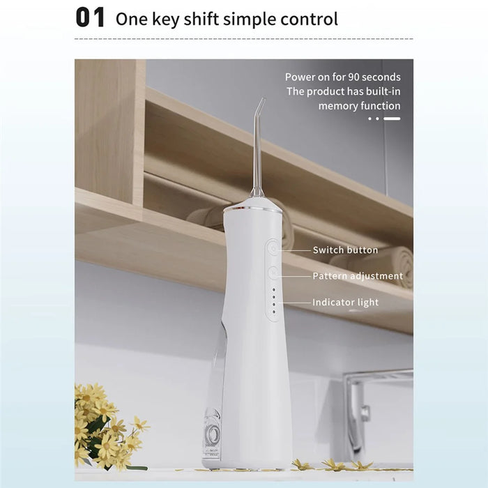 XY01 Cordless Water Dental Flosser Teeth Cleaner Portable Dental Oral Irrigator Teeth Cleaning Tool Oral Irrigator - 3