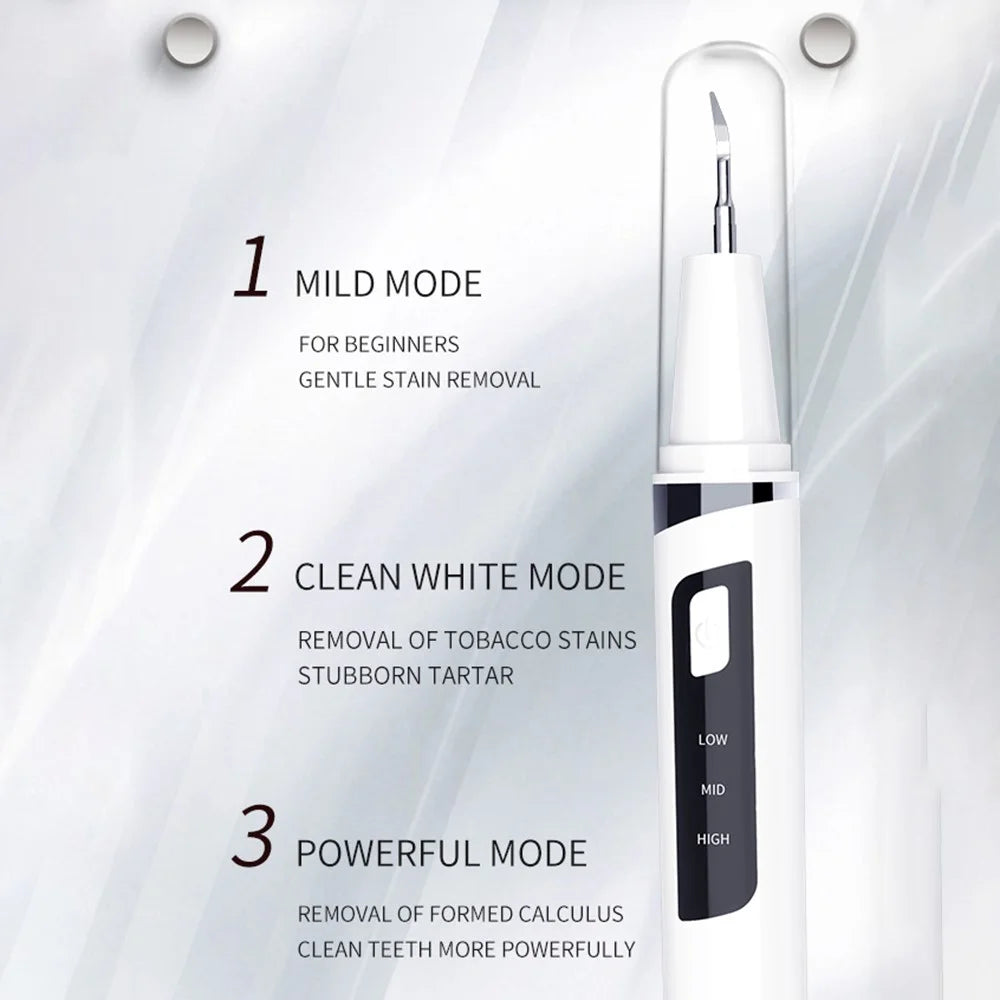 DYM-030 Ultrasonic Smart Visual Teeth Cleaner IPX7 Waterproof Oral Irrigator Teeth Care Electronic Dental Scaler - White - 6