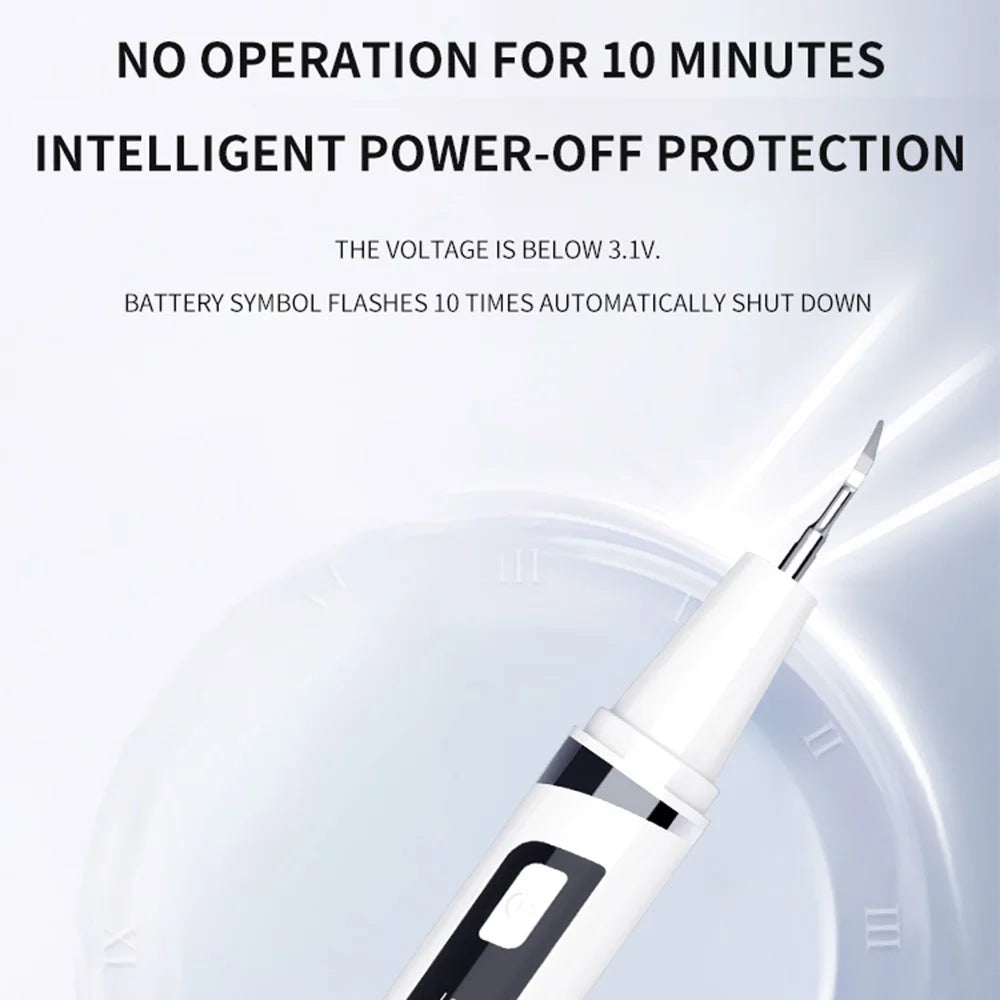 DYM-030 Ultrasonic Smart Visual Teeth Cleaner IPX7 Waterproof Oral Irrigator Teeth Care Electronic Dental Scaler - White - 7