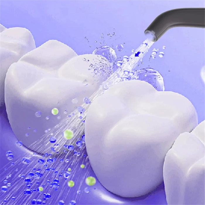 XY-12 Portable Mini Teeth Cleaner IPX7 Waterproof Oral Irrigator Electronic Dental Scaler with 2 Modes - White - 5