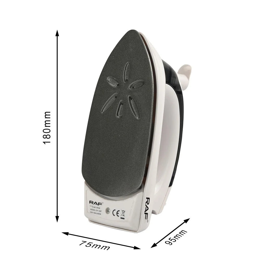 RAF R.1266 Foldable Travel Garment Steamer 800W Ironing Machine with 3 Adjustable Temperatures, EU Plug - Grey - 5