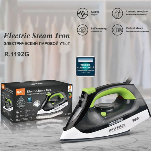 RAF R.1192 Handheld Garment Steamer Ironing Machine Ceramic Soleplate Steam Iron - Green - 2