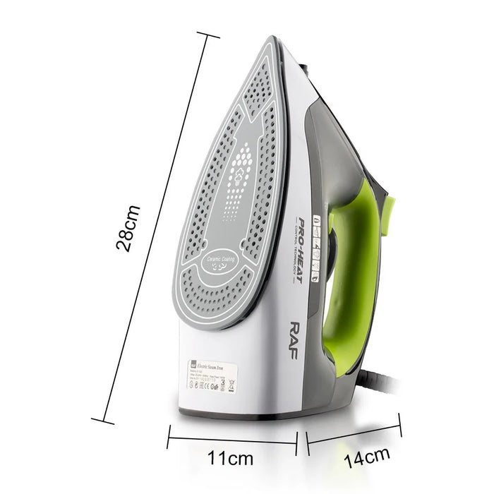 RAF R.1192 Handheld Garment Steamer Ironing Machine Ceramic Soleplate Steam Iron - Green - 7