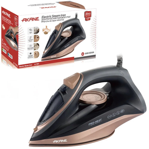 AKANE A.1301 Electric Steam Iron 1600W Handheld Garment Steamer Portable Steam Ironing Machine, EU Plug - A.1301 - 1