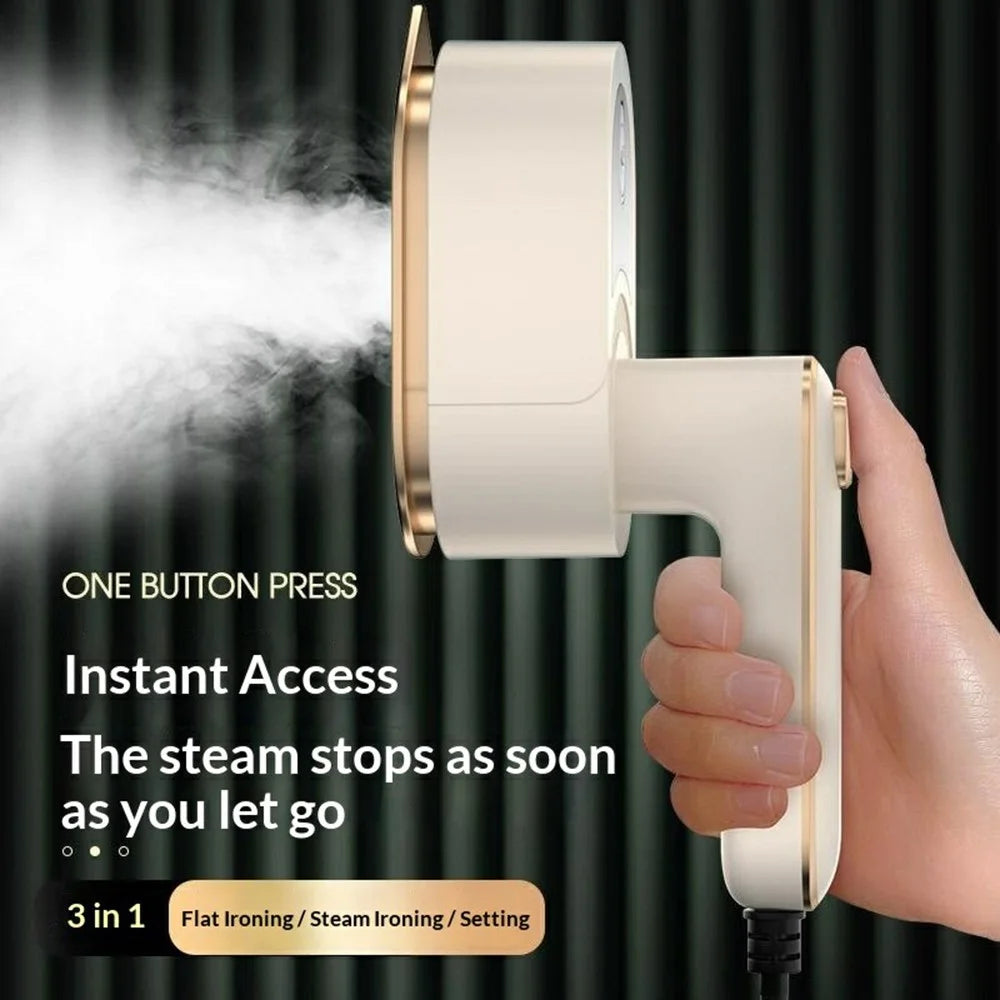 YD023-1 220V 40W Handheld Garment Steamer 30s Fast Heat Foldable Steam Iron for Home and Travel - White - 6