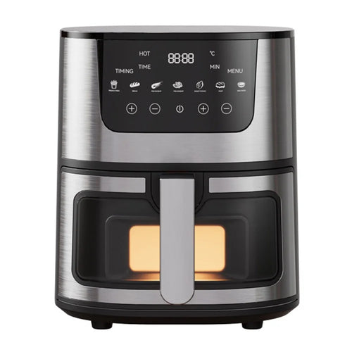 7L Large Capacity 1500W Multi-Function Stainless Steel Air Fryer with View Window, EU Plug (No FDA, BPA Free) - 1