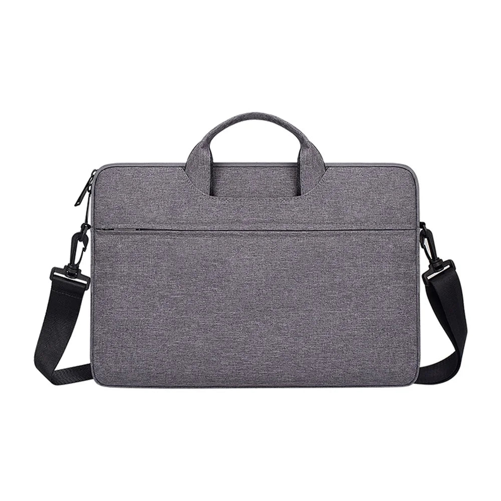 ST01S Notebook Lined Protective Bag Laptop Handbag with Shoulder Strap for 13.3 Inch Laptop - Dark Grey - 1