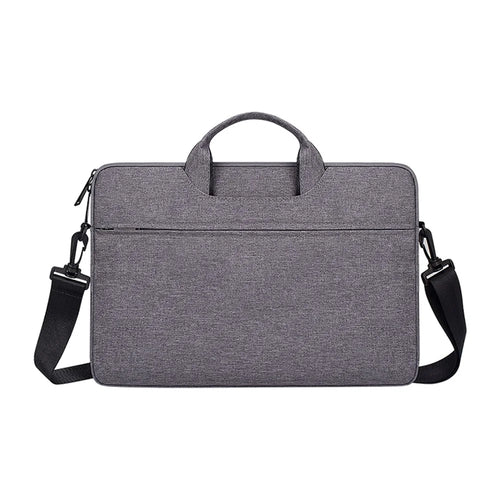 ST01S Notebook Lined Protective Bag Laptop Handbag with Shoulder Strap for 13.3 Inch Laptop - Dark Grey - 1