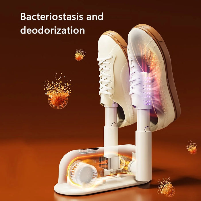 WT-HX1 Electric Shoes Dryer Home Dormitory Shoes Deodorizing Sterilizing Timing Dryer - Apricot / US Plug - 4