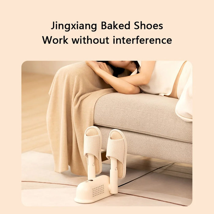 WT-HX1 Electric Shoes Dryer Home Dormitory Shoes Deodorizing Sterilizing Timing Dryer - Apricot / US Plug - 7