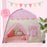 TG-CT002 Children Play Tent Princess House Castle Kids Play Game House Room Decoration - Pink / Butterfly - 2