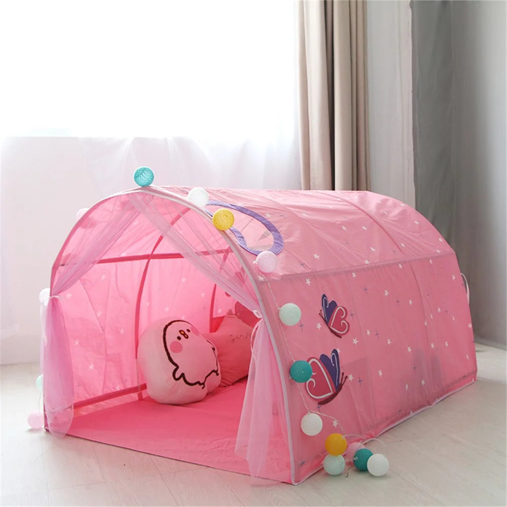 TG-BM002 Kid's Bed Curtain Net Large Fairy Playhouse Gift Play Tent for Children Baby Toddlers Kids Reading Playing - Pink - 3