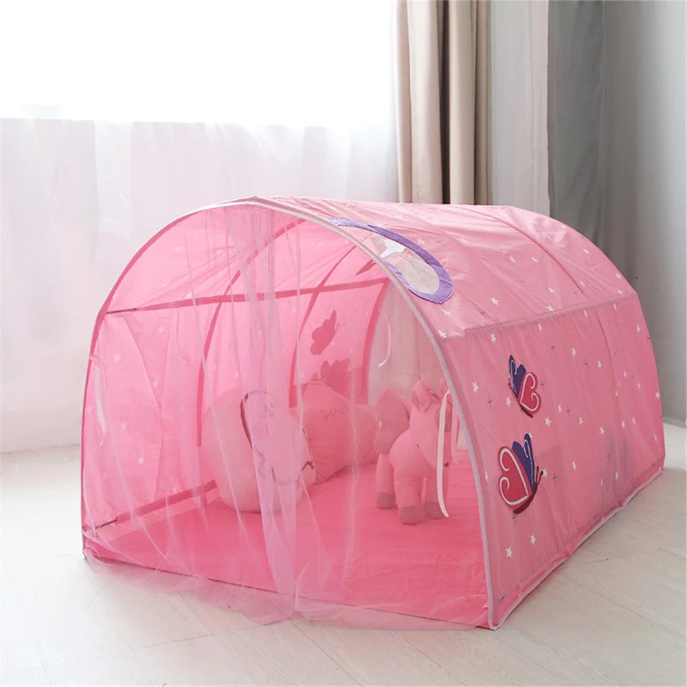 TG-BM002 Kid's Bed Curtain Net Large Fairy Playhouse Gift Play Tent for Children Baby Toddlers Kids Reading Playing - Pink - 4