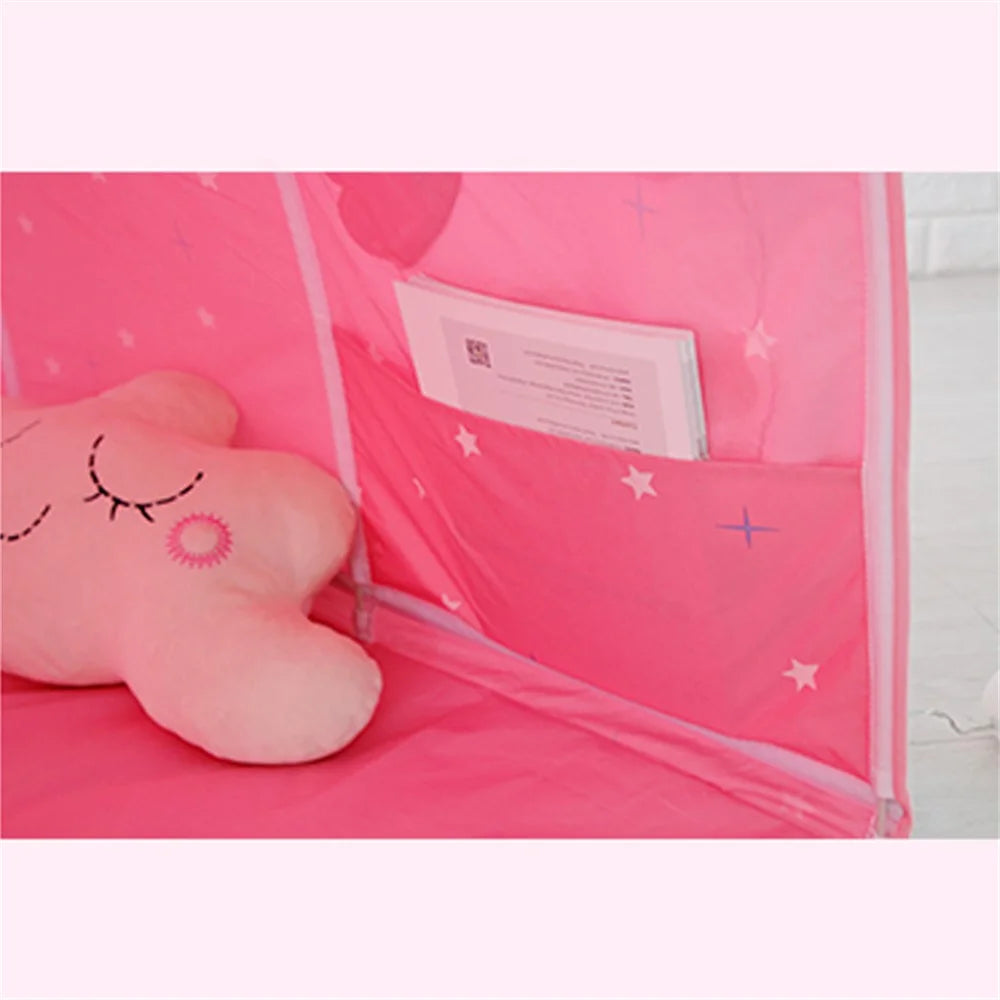 TG-BM002 Kid's Bed Curtain Net Large Fairy Playhouse Gift Play Tent for Children Baby Toddlers Kids Reading Playing - Pink - 5
